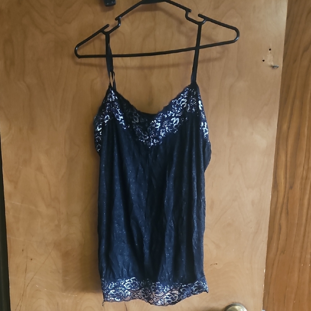Vanity Black Lace Cami Top